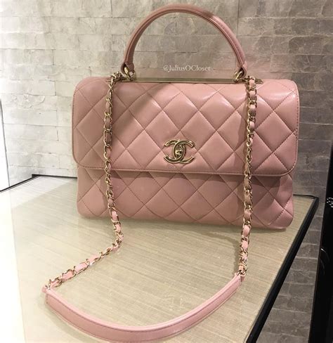 pink flap bag chanel